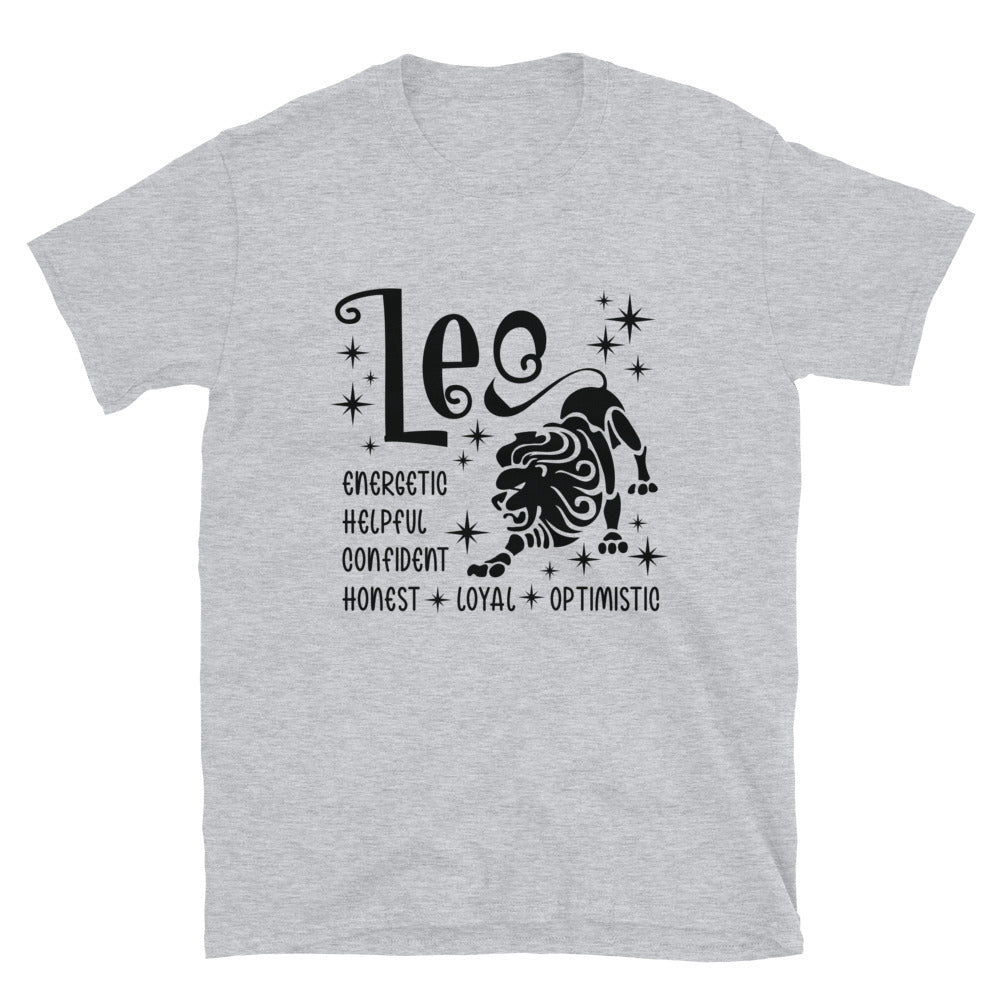 Leo Zodiac Positive Traits TShirt - Sport Grey Color - https://ascensionemporium.net